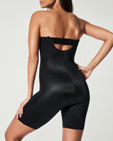 SPANXshapeâ„¢ Suit Your Fancy Strapless Cupped Mid-Thigh Bodysuit | Very Black